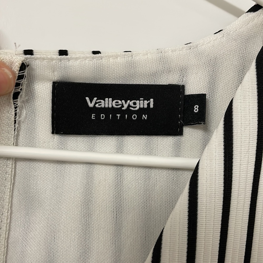 Black and White Stripe Playsuit - Picture 3 of 5